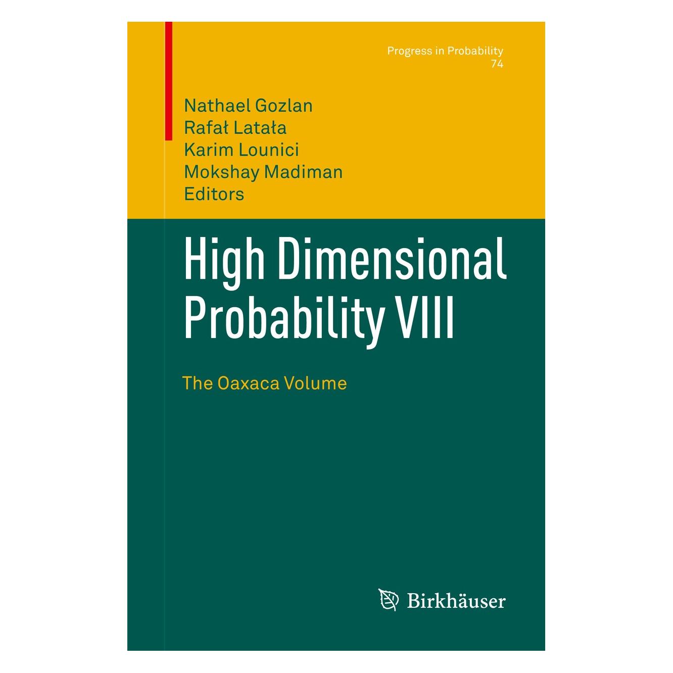 Springer High Dimensional Probability VIII (Englisch, Hardcover, Karim Lounici, Mokshay Madiman, Nathael Gozlan, Rafał Latała) (9783030263904)