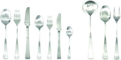 Mepra Italia Flatware Set - 45 Pieces - Ice