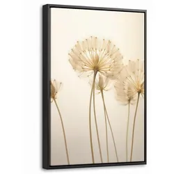 LEINWAND Bilder mit Rahmen - Sonnenlicht - Löwenzahn - Botanisch - Blumen - 20x30