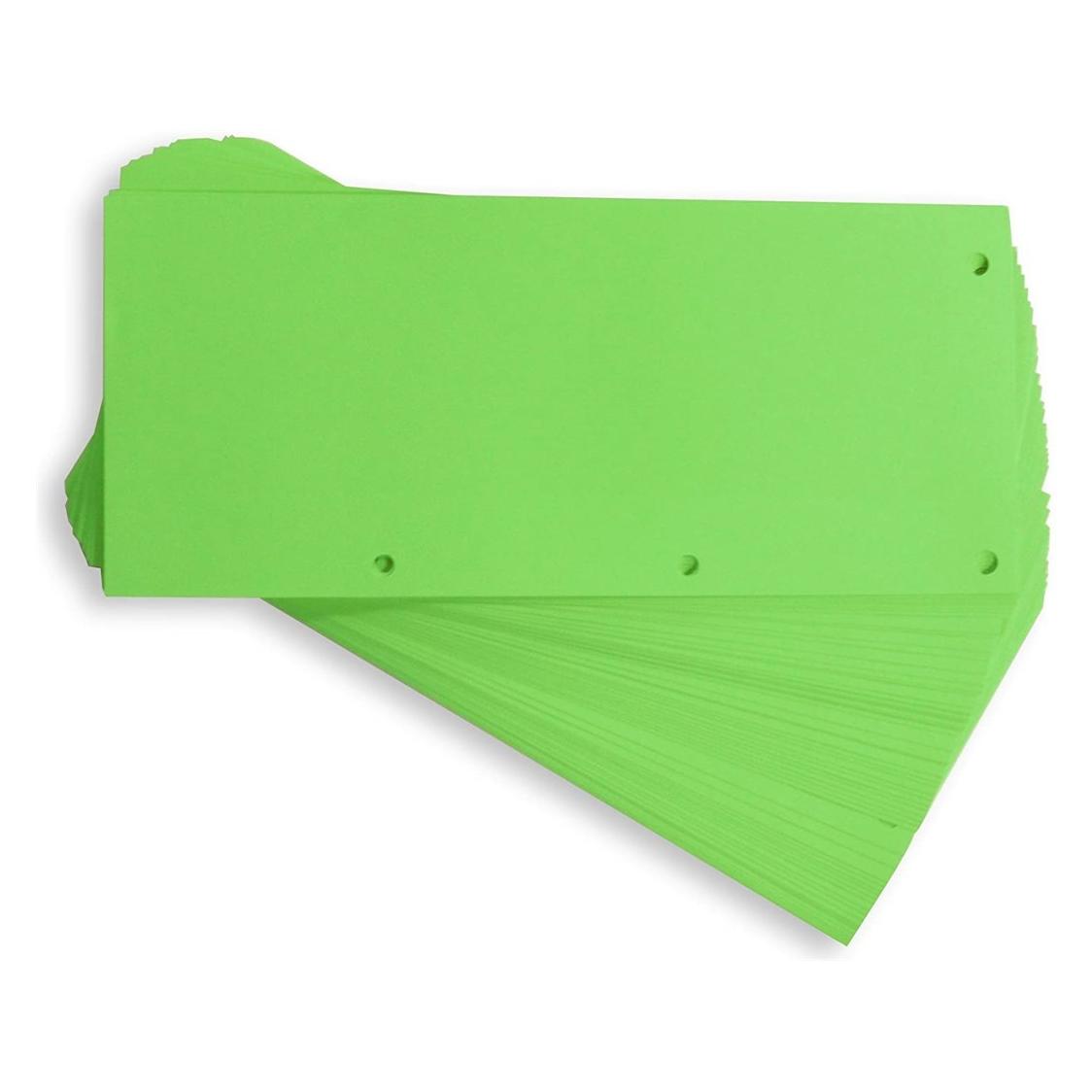 Oxford Trennstreifen Duo, aus Karton, 240 x 105 mm, grün Lochung auf Längs- und Querseite (400014012)