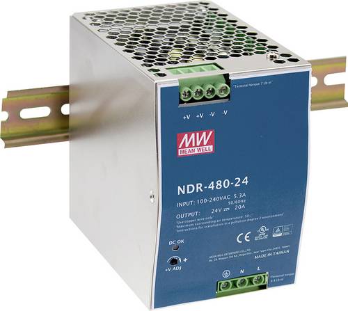 Mean Well NDR-480-48 Hutschienen-Netzteil (DIN-Rail) 10A 480W Anzahl Ausgänge:1 x Inhalt 1St.