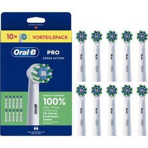 Oral-B Aufsteckbürsten Pro CrossAction, weiß, 10 Stück