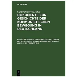 Protokolle der erweiterten Sitzungen des Sekretariats des Zentralkomitees der KP, Fachbücher