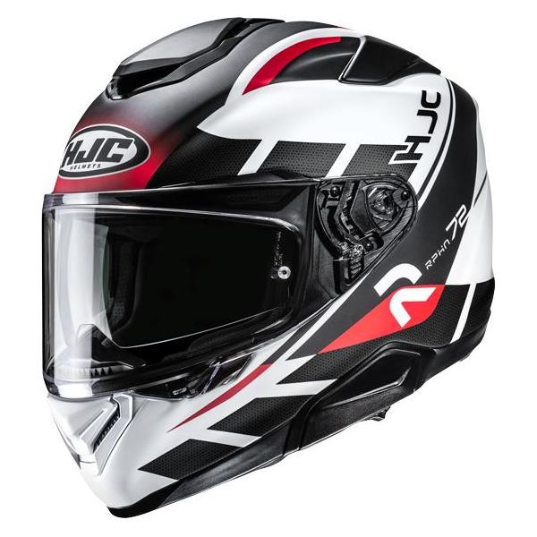 HJC RPHA72 VALUE Integralhelm schwarz-weiss-rot MC1SF XL (XL, 60 - 61 cm) (124071)