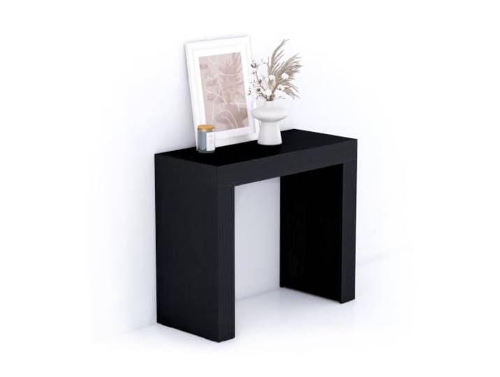 MOBILI FIVER, Evolution Konsolentisch 90 x 40, Esche, Schwarz, Made In Italy