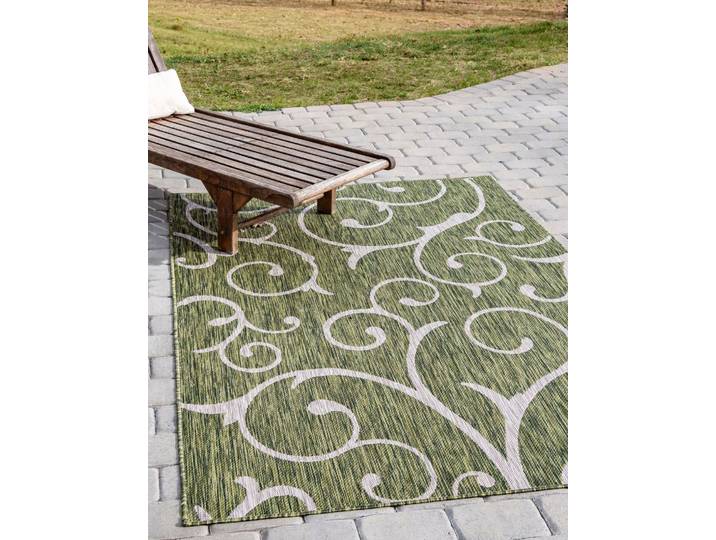 Outdoorteppich Outdoor Beauties, LAGERRÄUMUNG , grün (grün, elfenbeinfarben), B:152cm H:4mm L:244cm, Polypropylen (PP), MYFLAIR MÖBEL & ACCESSOIRES, Teppiche, Outdoorteppich, In- und Outdoor geeignet, ideal im Wohnzimmer & Schlafzimmer