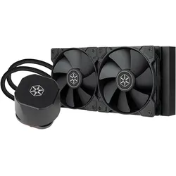 Silverstone SST-NP240B - Nova Peak Superior All-In-One Liquid Cooling Solution, black, CPU Wasserkühler, Schwarz, Weiss