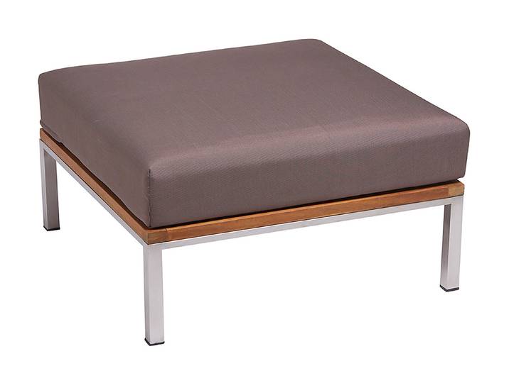 Home and More Hocker Adana mit Kissen 73 × 73 × 38 cm