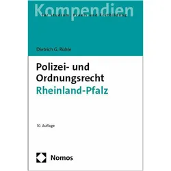 Polizei-undOrdnungsrechtRheinland-Pfalz, Fachbücher von Dietrich G. Rühle, Dietrich G Rühle