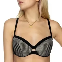 Chantelle Vibrant Covering Underwire Bikini Bra Schwarz E 80 Damen