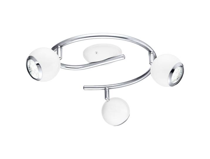 Eglo Spot Bimeda Weiss/Grau Stahl 34.5 cm - Farbe: Weiss, chrom - Lichtfarbe: Warmweiss