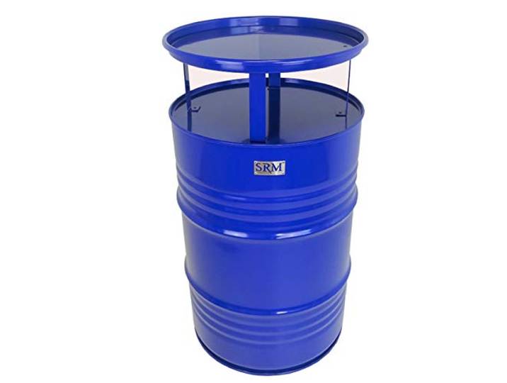 Fassmöbel Stehtisch Bistrotisch Tisch Design Partytisch Blau Ø 57cm Höhe 108cm / Glatter Glanz - Pflegeleichte Oberfläche