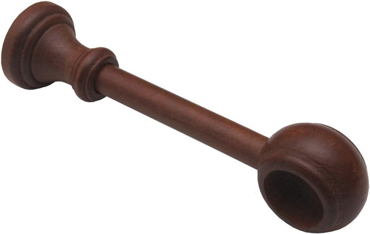 Stevige houten steun voor gordijnroedes van 28 mm