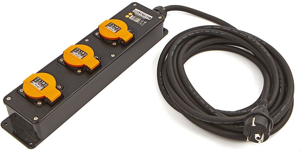 Relectric Professionale IP44 Presa Multipla Con Cavo Da 5 Metri 3 x 1,5 mm