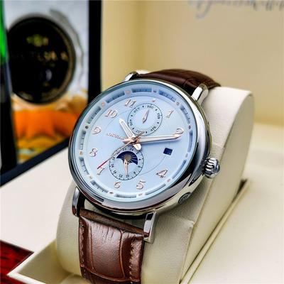 Fashion Sheath Luxury Automatic Skeleton Watch For Men ivory