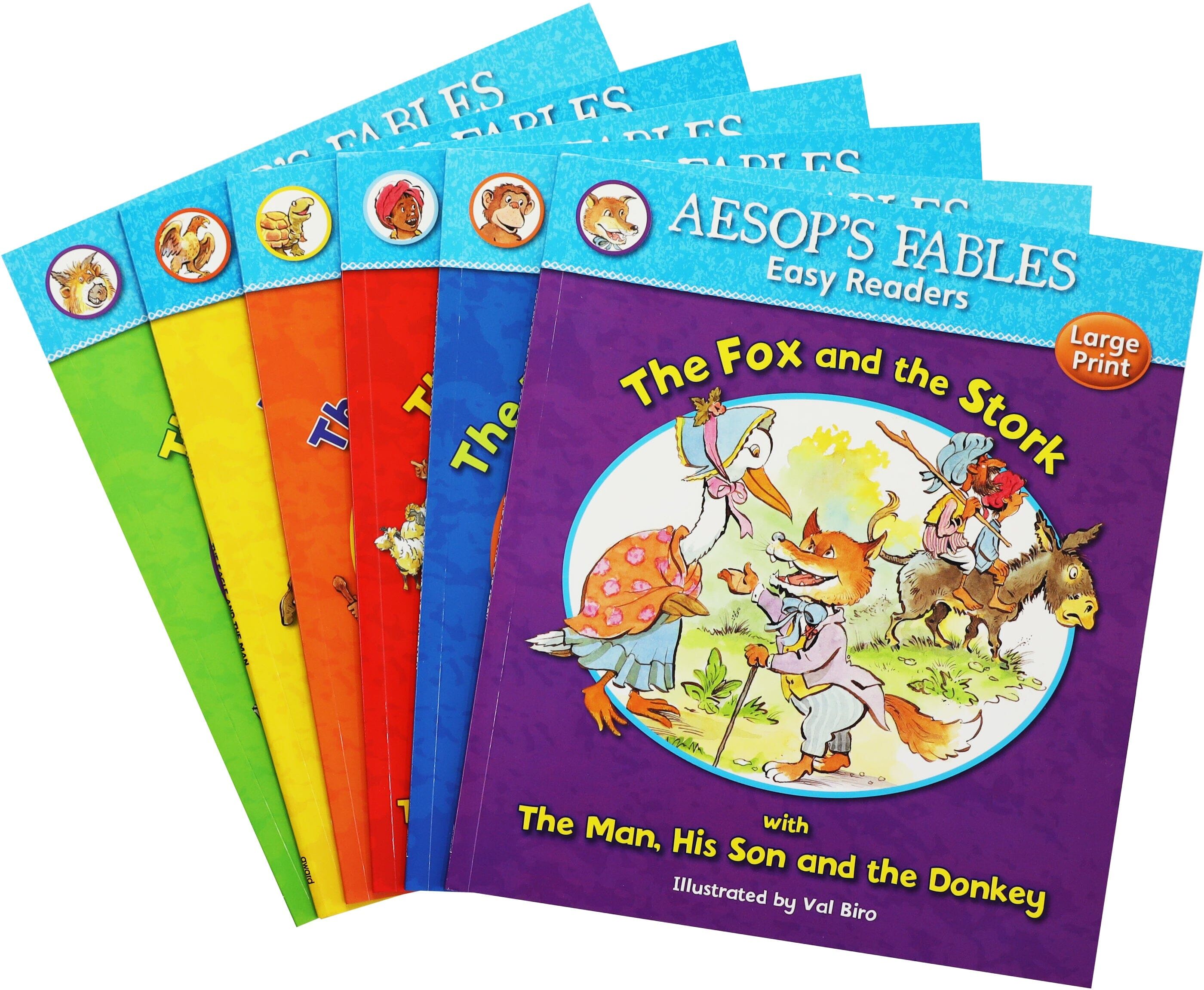Aesop's Fables Easy Readers By Val Biro 6 Books Collection Set - Ages 4+ - Paperback Award Publications Ltd