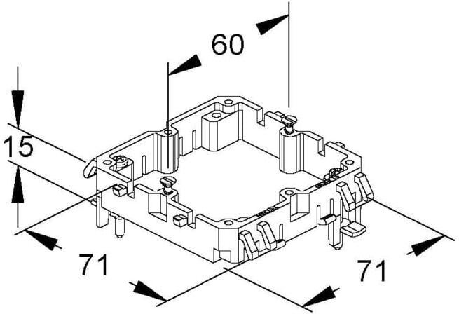 Niedax Support d’appareil GDTR 15 (GDTR 15)