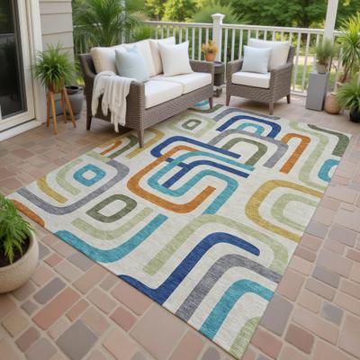 Addison Rugs Machine Washable Indoor/ Outdoor Modern Penner Chantille Rug