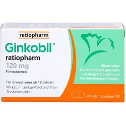 Ginkobil Ratiopharm 120 mg Filmtabletten 60 ST