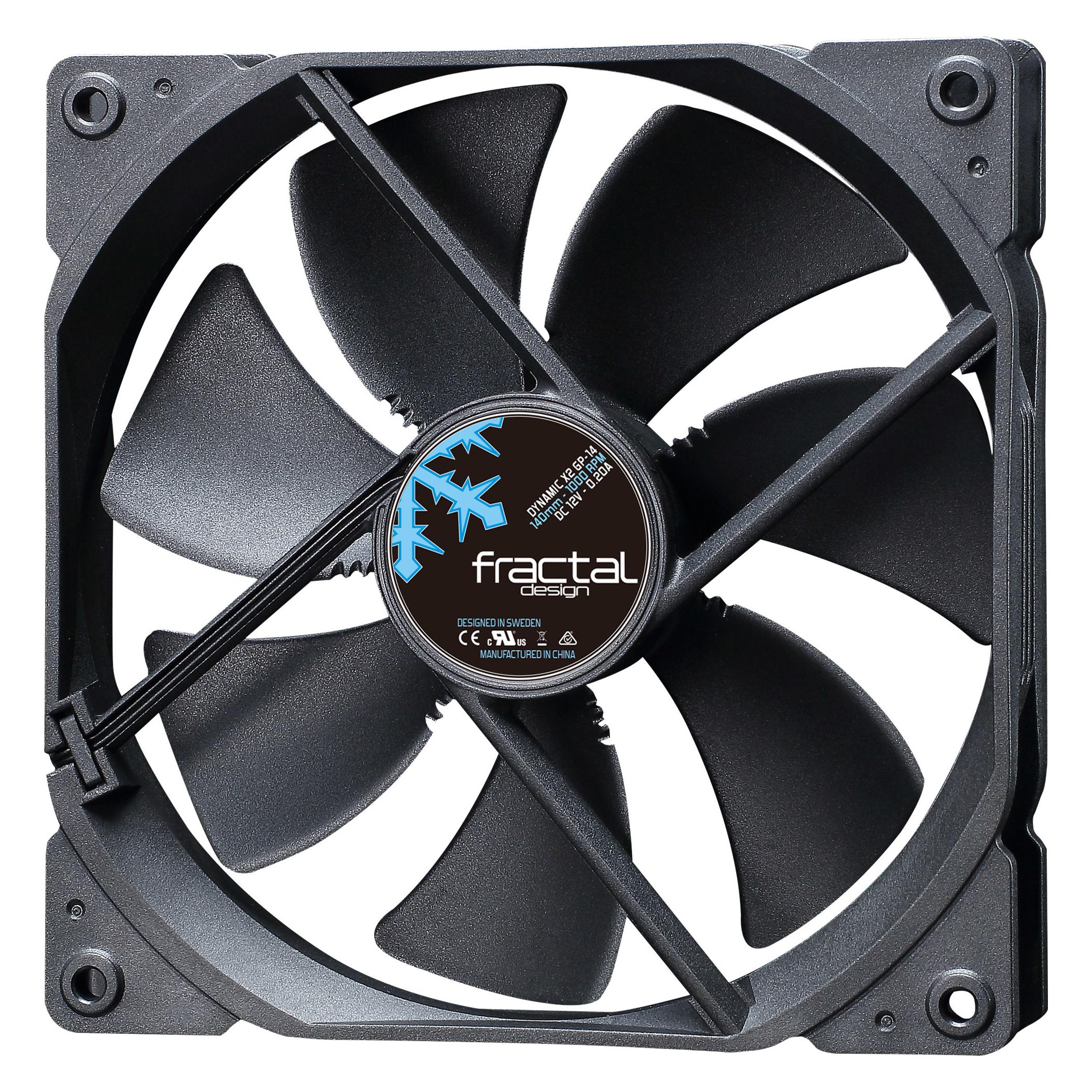 Fractal Dynamic X2 GP-14 (140 mm, 1x) (FD-FAN-DYN-X2-GP14-BK)