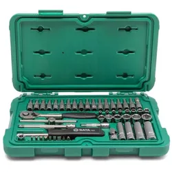 SATA, Steckschlüssel + Stecknuss, Steckschlüssel Garnitur 6kt 1/4" 52-tlg (1/4")
