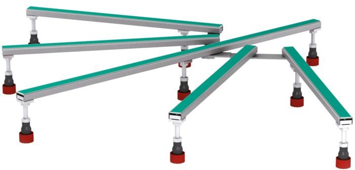 MEPA Duschwannenfuss BW Universal 150170 für 5 Eck-/Viertelkreis-Duschwannen