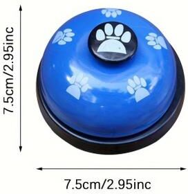 Uplift Essentials Cartoon Paw Print Pet Training Bell For Cats And Dogs blue