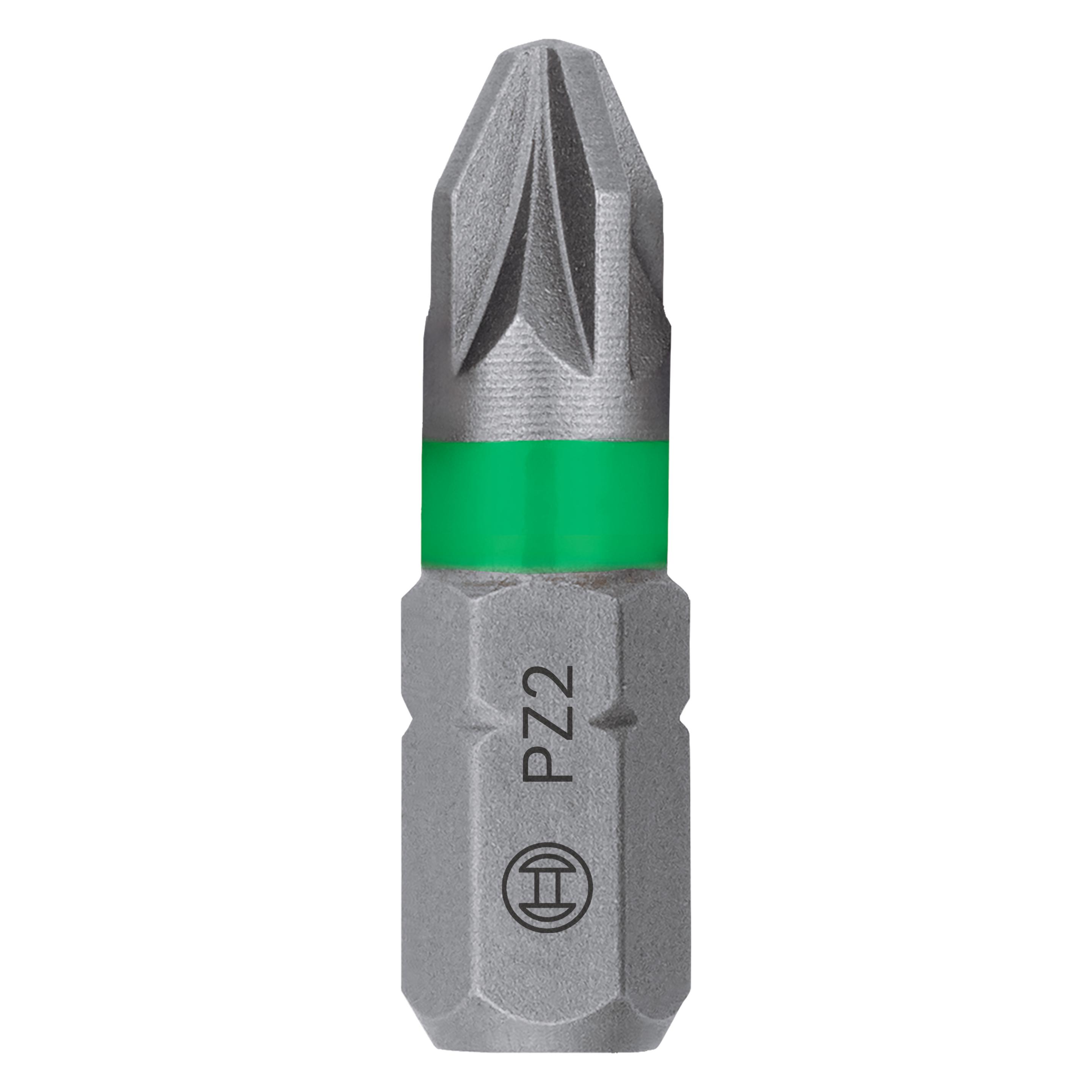 Bosch Zubehör Schrauberbit-Set, Extra Hard PZ2, 25 Stk., 25 mm (2607002798)