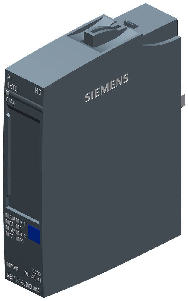 Siemens ET 200SP, AI 4x TC HS, Analog, Systemleistung, IP20, Mehrfarbig, 19.2-28.8 V, 73 mm