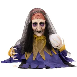 EUROPALMS Halloween Figur Wahrsagerin, animiert 50cm