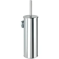 WENKO WC-Garnitur Mod. Basic, geschlossen, aus rostfreiem, glänzendem Edelstahl