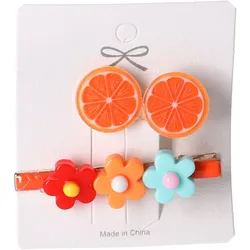 Set aus 2 Haarspangen – orange