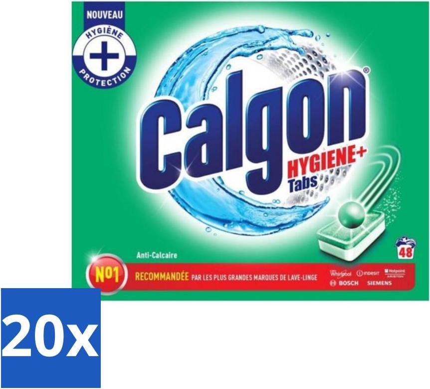 Calgon - Waschmaschinenreiniger - Gegen Kalk - 48 Tabletten - Vorteilspack - 20 Stücke