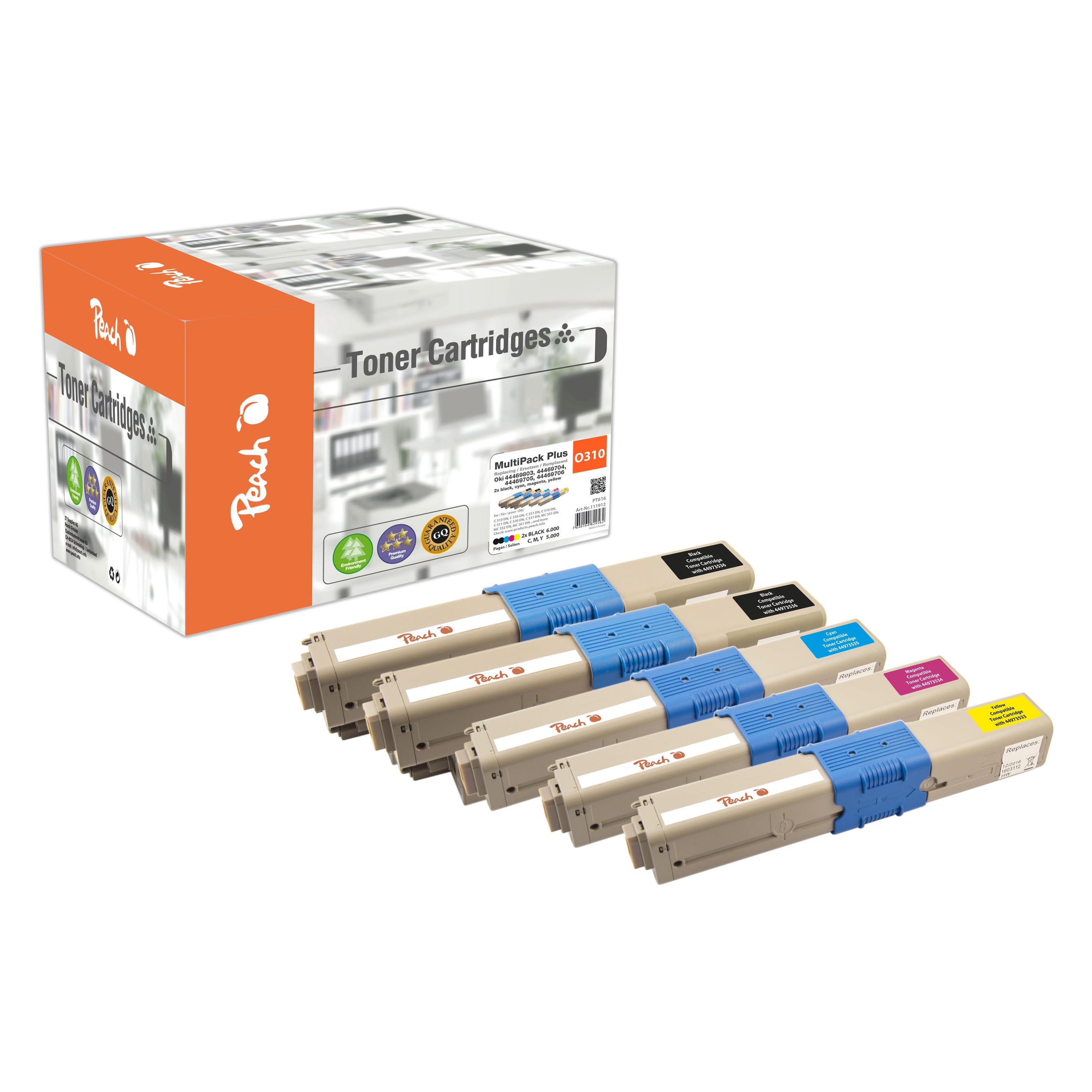 Peach 4446970X Multipack (BK, C, M, Y) (111912)