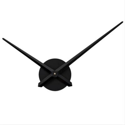 Inspired Living Modern DIY Large Wall Clock Hands With Quiet Quartz Mechanism For Minimalist Home Decor black