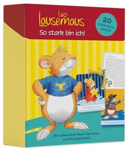 Sophia Witt - Leo Lausemaus So stark bin ich - Stark-Mach-Karten: 20 Karten mit motivierenden Sprüchen und kurzen Geschichten für Kinder ab 3 Jahren - Preis vom 11.10.2026 15:43:13 h