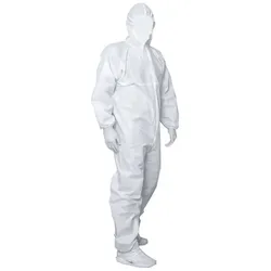 Kapuzenoverall Größe XL Staubschutz Chemikalien Polypropylen BRIXO