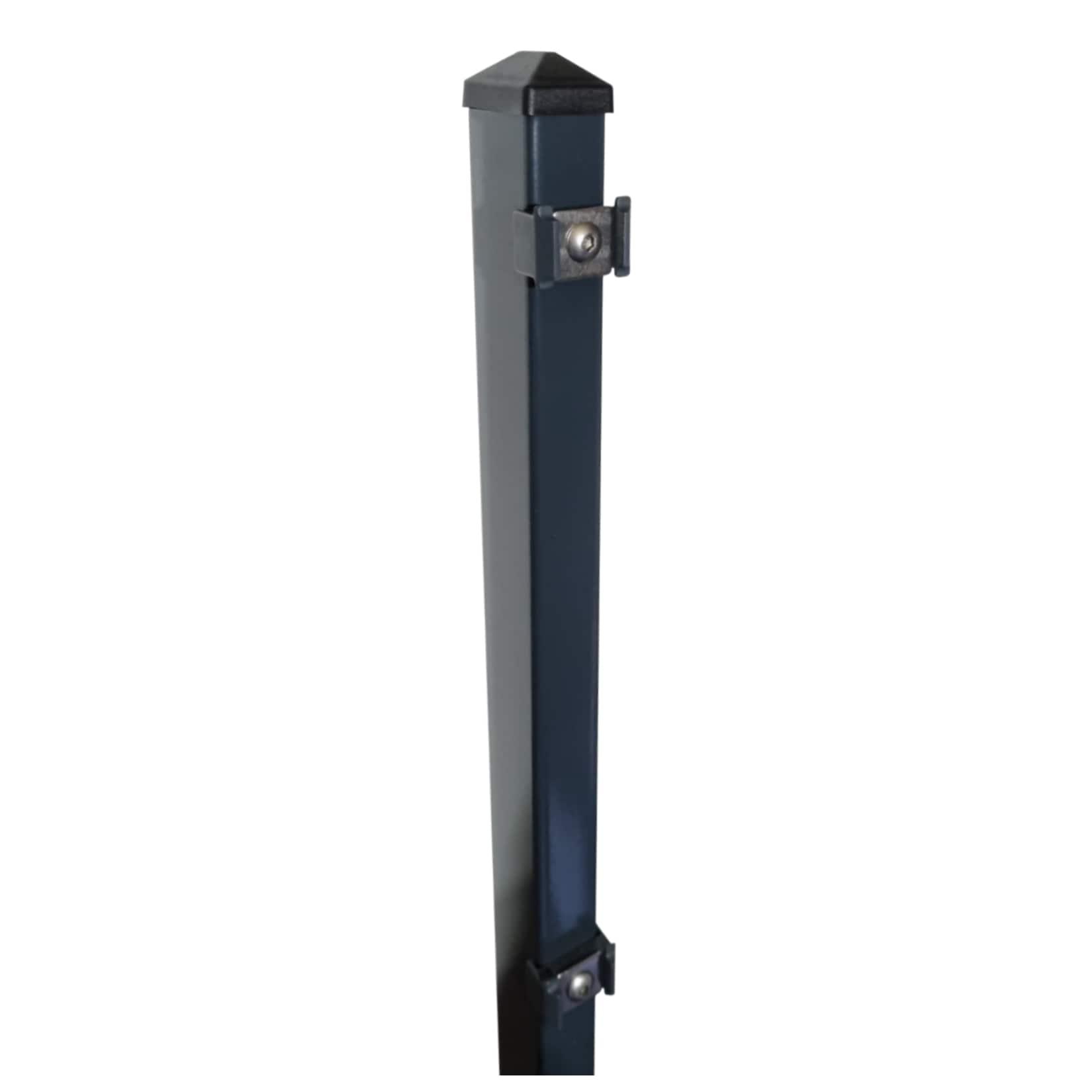 Fa-Bausysteme Zaunpfosten Anthrazit Klemmplättchen Höhe: 1430 mm