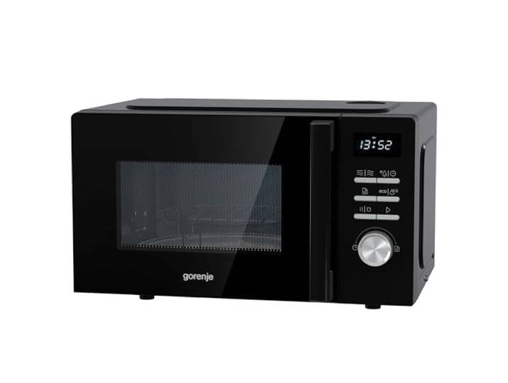 Gorenje Mikrowelle mit Grill, 20 L, 800 W Mikrowellenleistung + 1000 W Grillleistung, SmartDisplay, AquaClean, SuperCombo Program, Kindersicherung, Glasdrehteller - MO20A4BH