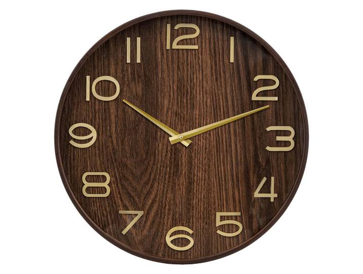 Atmosphera Createur d´interieur Wanduhr Ivana Ø 55 cm, Braun, 55x55x5.5 cm, Dekoration, Uhren, Wanduhren