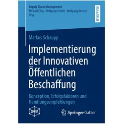 Implementierung der Innovativen Öffentlichen Beschaffung, Fachbücher von Markus Schaupp