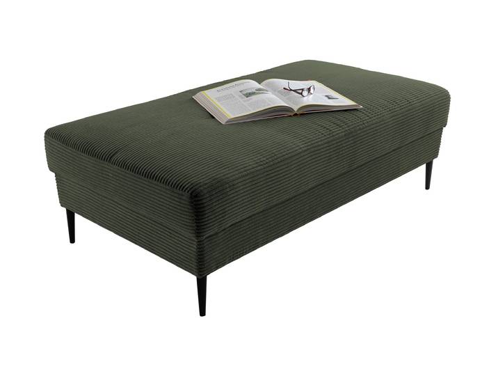 Hocker Sitzhocker 140 x 75 cm Cord grün - SUMMER