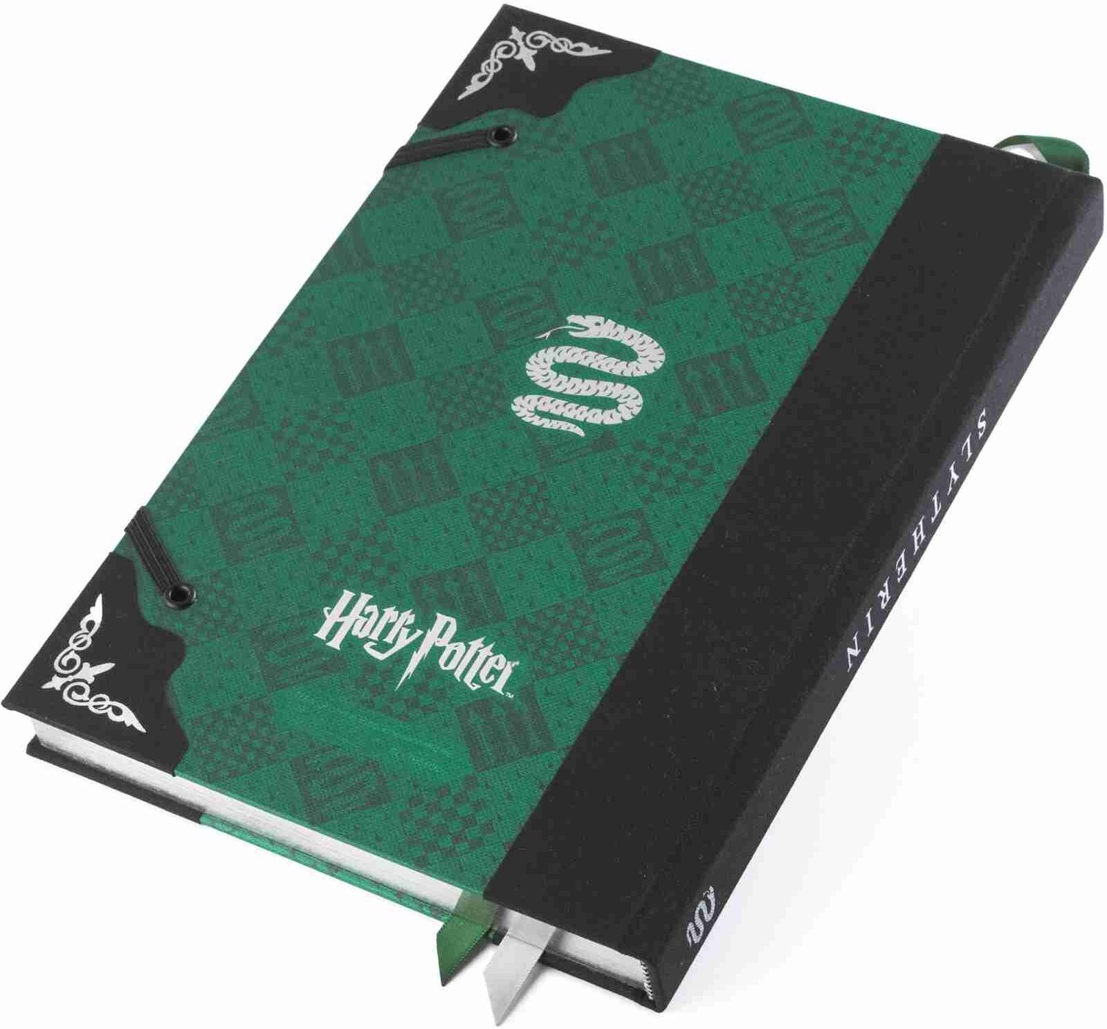 The Noble Collection Harry Potter Journal - 27cm Hardbound Lined with Gilded Edges and Die Cast Clasp - Slytherin