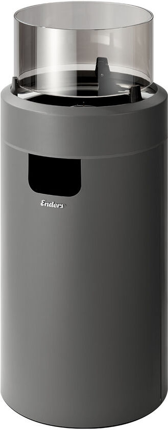 Dakota Fields Armentha Round Steel Propane Smokeless Fire Column Black 76cm H x 40cm W x 40cm D