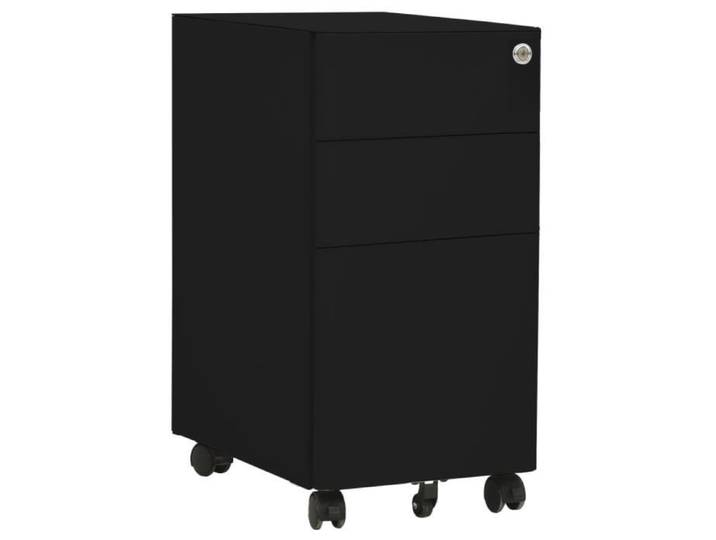 Classeur mobile Noir 30x45x59 cm Acier - 6359
