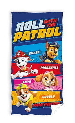 Paw Patrol strandlaken Roll with the Patrol, 70 x 140 cm, Katoen