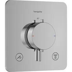 HANSGROHE Thermostat Unterputz Ecostat Comfort Fertigset 2 Verbraucher chrom