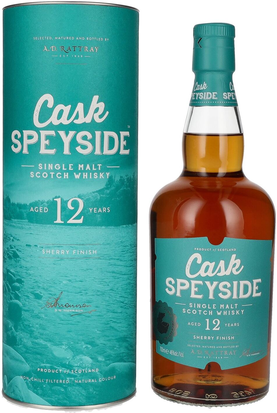 A.D. Rattray Cask SPEYSIDE 12 Years Old Single Malt SHERRY FINISH 46% Vol. 0,7l in Geschenkbox