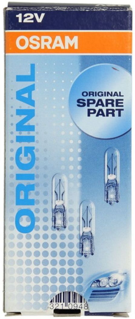 Ams-Osram Glühlampe Sekundär OSRAM W2W 12V, 2W, 10 Stück