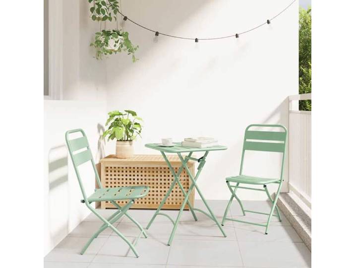 Chaises ergonomique - Magnifique Chaise moderne de jardin et terrasse pliante 2 pcs Menthe claire 42x52x82cm 42x52x82cm 6886